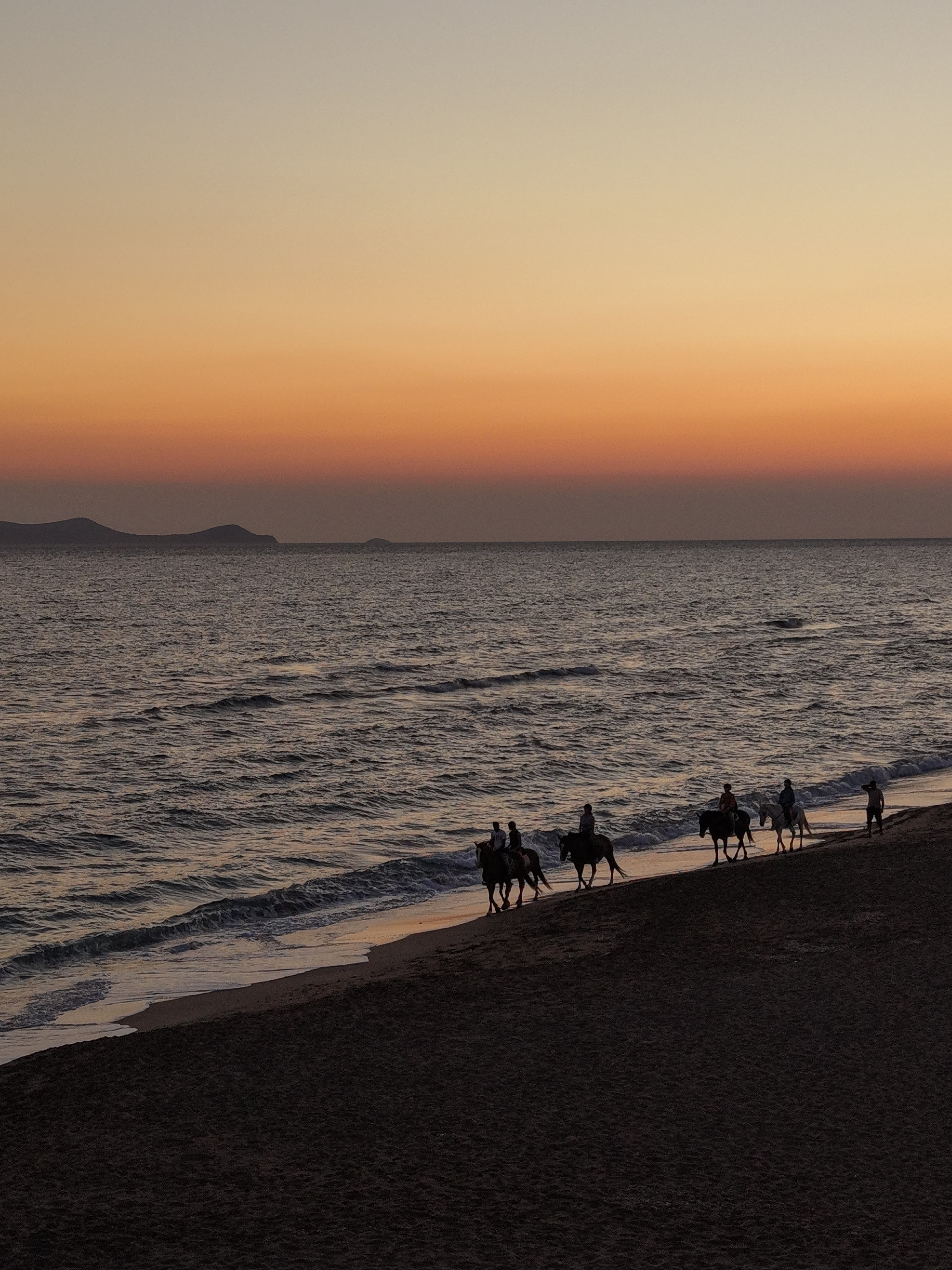 Sunset over the Ammoudara coastline